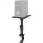 MOZOS MSK10 Par de suportes para monitores de estúdio – suportes de coluna em aço ajustáveis em altura com almofadas de desacoplamento, pontas de chão e gestão de cabos, 800–1300 mm, 20 kg de carga por suporte, preto