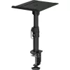 MOZOS MSK10 Par de suportes para monitores de estúdio – suportes de coluna em aço ajustáveis em altura com almofadas de desacoplamento, pontas de chão e gestão de cabos, 800–1300 mm, 20 kg de carga por suporte, preto