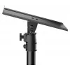 MOZOS MSK10 Par de suportes para monitores de estúdio – suportes de coluna em aço ajustáveis em altura com almofadas de desacoplamento, pontas de chão e gestão de cabos, 800–1300 mm, 20 kg de carga por suporte, preto