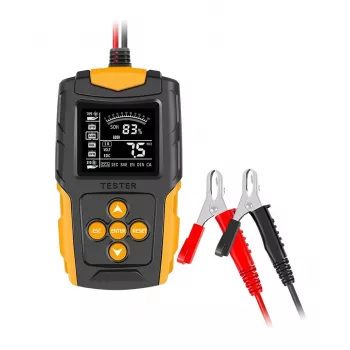 Testador de bateria digital 12/24V – Analisador profissional de baterias de veículos para baterias de chumbo-ácido