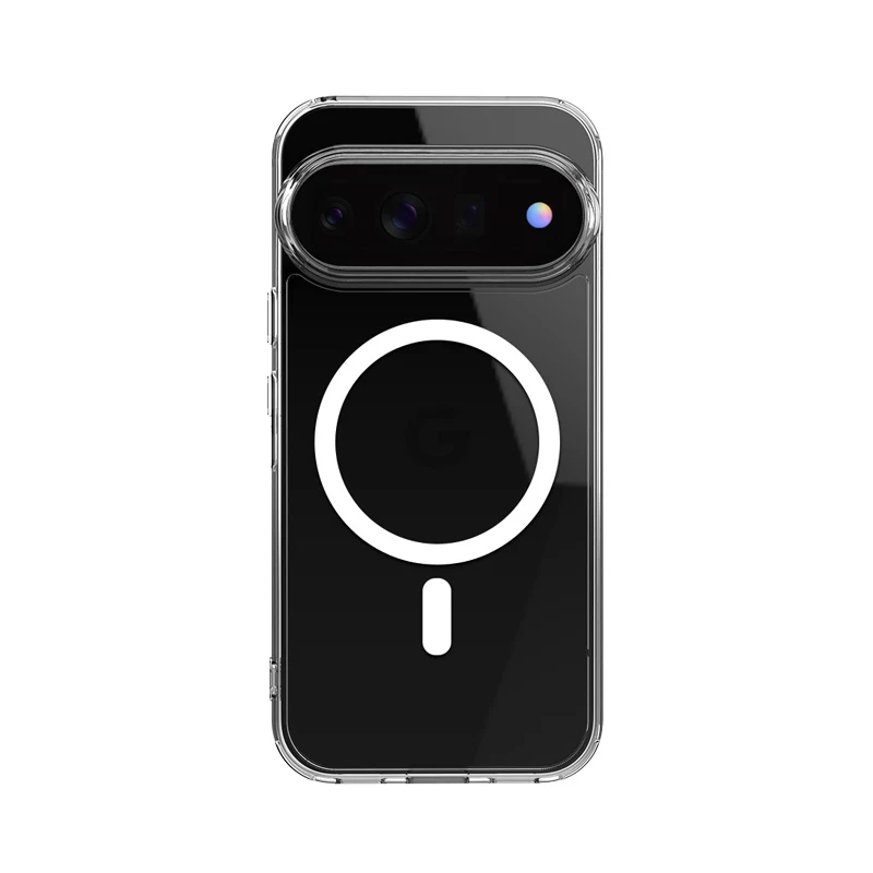 Capa MagSafe magnética híbrida transparente CRONG para Google Pixel 11 Pro - transparente