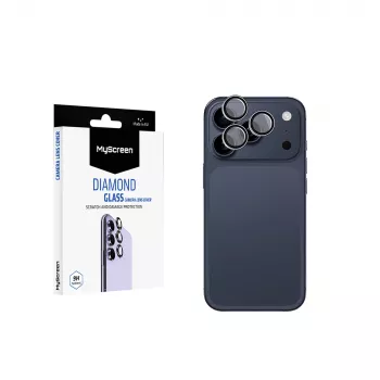 Proteção de lente de câmara MyScreen Diamond Glass para Apple iPhone 17 Pro - vidro ultraclaro 9H, resistente a riscos, instalação fácil
