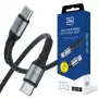 3mk Hyper Cable N-SERIES Cabo USB-C para USB-C 2m 240W PD 3.1 EPR entrançado Preto