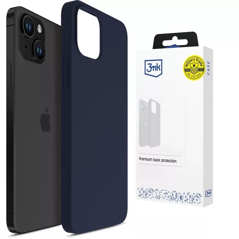 3MK PROTECTION Apple iPhone 15 - capa 3mk Hardy Mellow azul-escuro