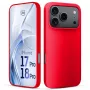 3mk capa Hardy Mellow para Apple iPhone 17 Pro / 18 Pro vermelho