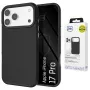 3MK Fortis MagCase para Apple iPhone 17 Pro – capa traseira MagSafe híbrida preta com proteção contra quedas Absorber150™