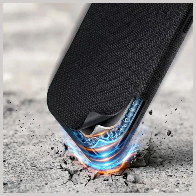 3MK Fortis MagCase para Apple iPhone 17 Pro – capa traseira MagSafe híbrida preta com proteção contra quedas Absorber150™