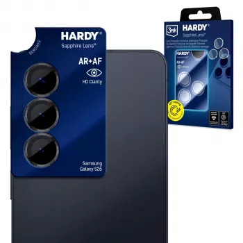 3mk Hardy lente de safira para Samsung Galaxy S26 - proteção de câmara ultrafina 9H (conjunto de 5)