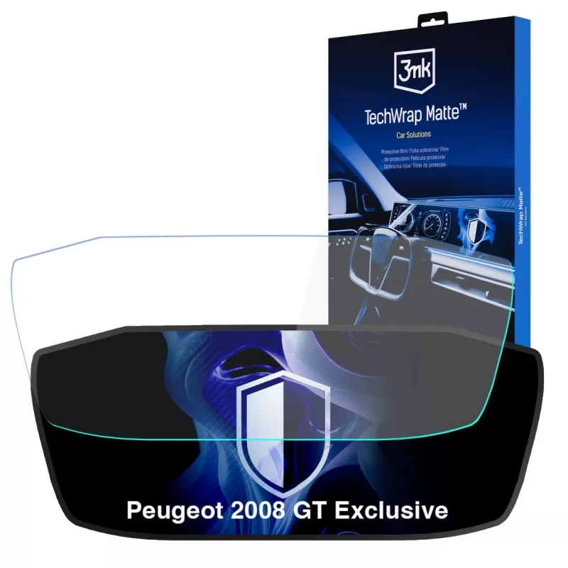 3MK PROTECTION TechWrap Matter película protetora para o painel de instrumentos do Peugeot 2008 GT Exclusive