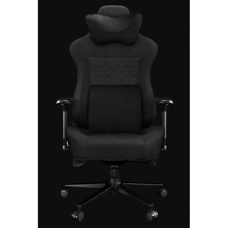 YUMISU 2052 cadeira gaming, revestimento em tecido, preto (Y-2052-GB-M)