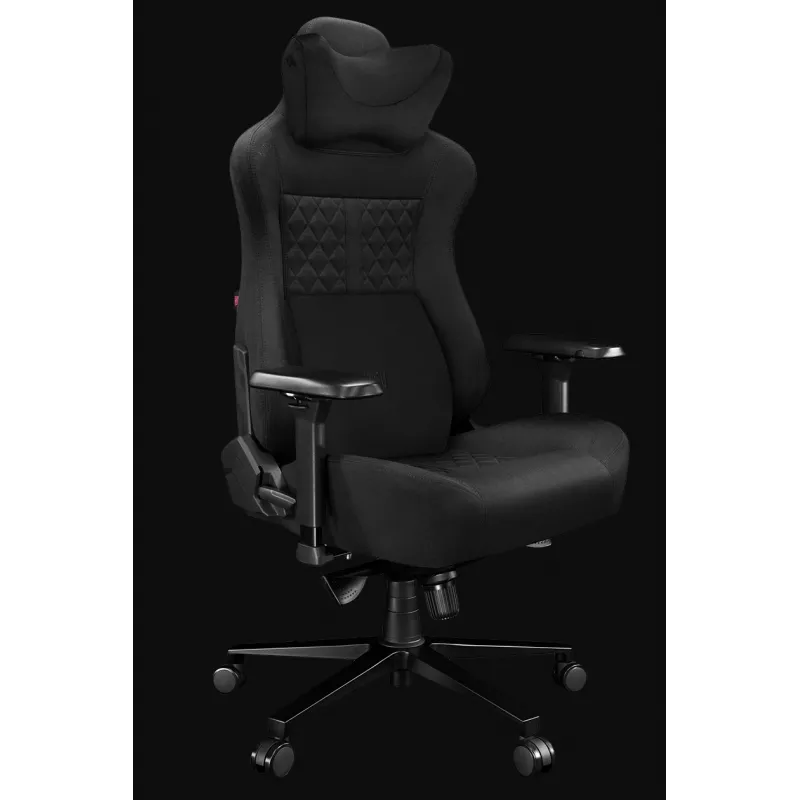 YUMISU 2052 cadeira gaming, revestimento em tecido, preto (Y-2052-GB-M)