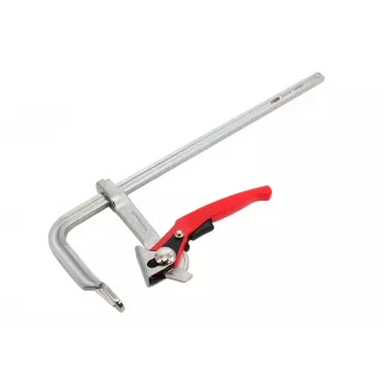 AWTOOLS sargento com catraca 120 x 500 mm (calha 22 x 10,6 mm) sargento de aperto rápido pesado para marcenaria