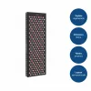 MEDIVON Lumera Max painel de fototerapia LED para o corpo, luz vermelha e infravermelha, 448 LEDs, 630–1060 nm, preto