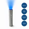 MEDIVON Lumix lâmpada compacta de fototerapia LED, 5 comprimentos de onda 460–900 nm, temporizador de 5 minutos, bateria de iões de lítio, prateado