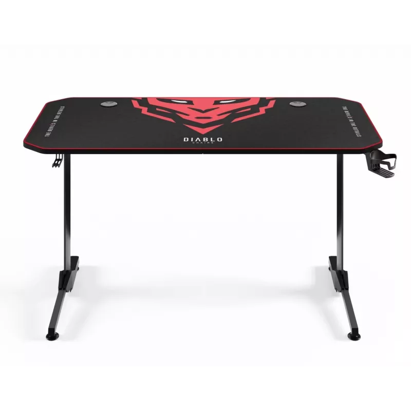 Diablo X-Mate 1400 Secretária Gaming 140 cm x 60 cm Preto