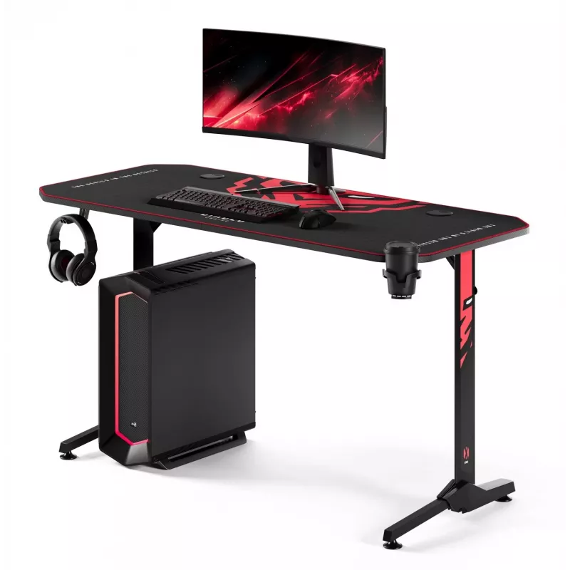 Diablo X-Mate 1400 Secretária Gaming 140 cm x 60 cm Preto