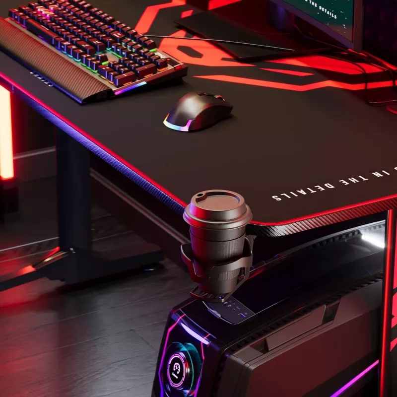 Diablo X-Mate 1400 Secretária Gaming 140 cm x 60 cm Preto
