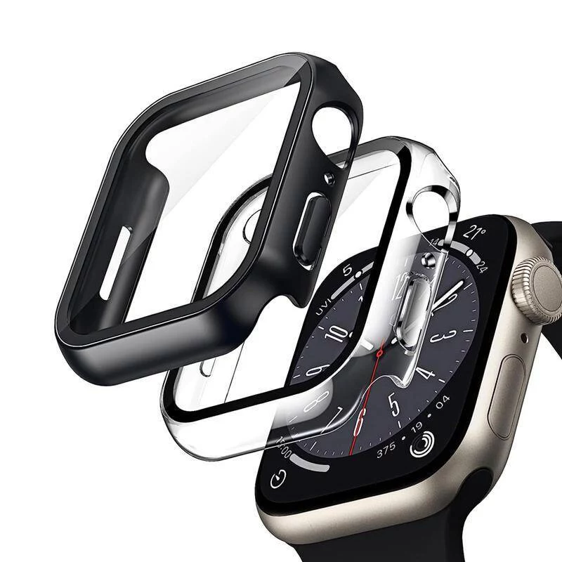Crong Hybrid Watch Case com Vidro Temperado para Apple Watch 40mm - Transparente