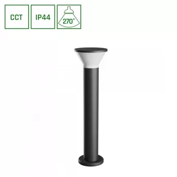 Candeeiro de Parede Exterior 6W GU10 450lm IP44 CCT Selecionável Cinzento