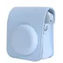 LOVEINSTANT Bolsa de Câmara de Pele PU Azul com Alça para Fujifilm Instax Mini 12