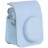 LOVEINSTANT Bolsa de Câmara de Pele PU Azul com Alça para Fujifilm Instax Mini 12