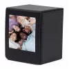 LOVEINSTANT Caixa de Armazenamento de Fotos para Fujifilm Instax Square - Preto com Janela, para 100 Fotos