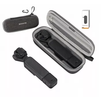 SUNNYLIFE Mala rígida com mosquetão para DJI Osmo Pocket 4 / 3 - cinzento