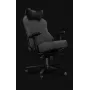 Yumisu 2054 Cadeira gaming em tecido cinzento/preto, 150 kg, braços 2D, reclinável 90-150°