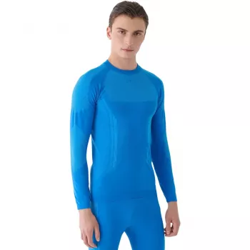 T-shirt térmica ativa para homem 4F M165 azul 4FWAW24USEAM165 33S S/M