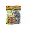 LEAN TOYS Conjunto de 6 figuras de animais selvagens, elefante, leão, rinoceronte, tigre, zebra, girafa