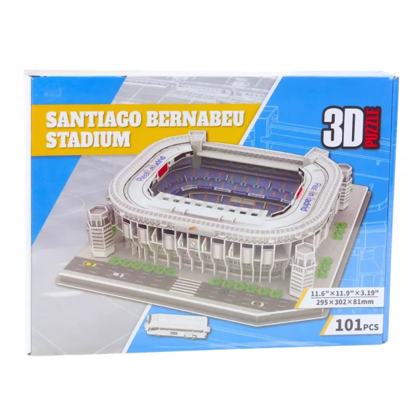 LEAN TOYS Puzzle 3D Estádio Santiago Bernabéu Real Madrid 101 peças