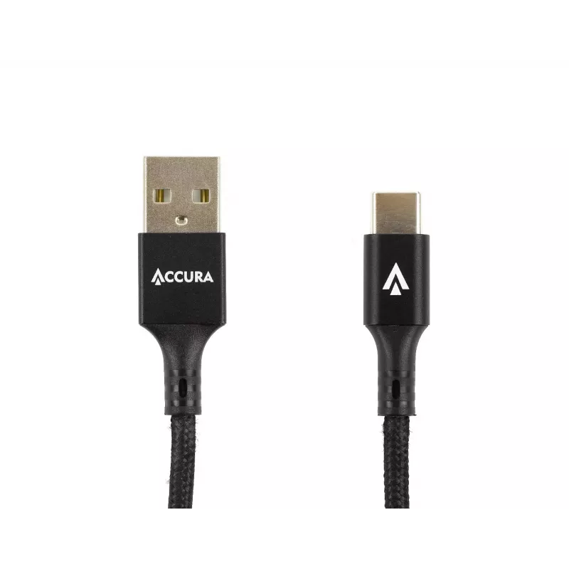 Cabo Accura USB 2.0 para USB-C 1,0 m preto