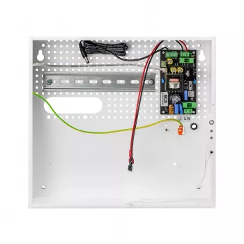 BCS ZA1206/UPS/F/KD 72W 12V DC 6A fonte de alimentação UPS com carregador de bateria para sistemas de segurança, caixa metálica, montagem na parede