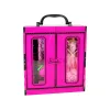 LEAN TOYS boneca com guarda-roupa quarto de vestir para bonecas em mala Beauty-Girl