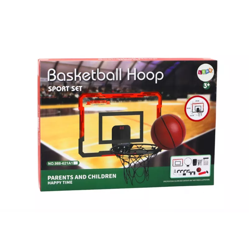 LEAN TOYS conjunto de basquetebol infantil com tabela contador e bola