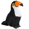 LEAN TOYS Peluche Tucano Pássaro Peluche Mascote Peluche Branco 30cm