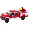 LEAN TOYS Veículo de Bombeiros com Função de Jato de Água, Luzes e Sons, Branco-Vermelho, 1:12