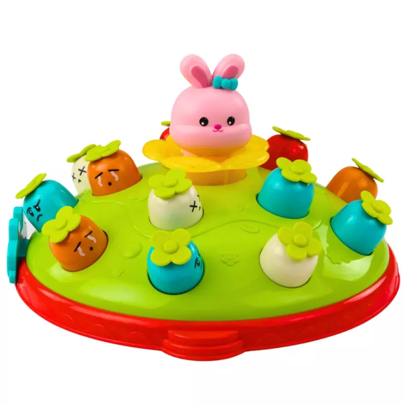 LEAN TOYS Jogo Arcada Martelar Cenouras com Coelho Saltitante