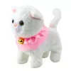 LEAN TOYS Gatinho Interativo com Trela Rosa Folhos Tinkerbell Anda e Mia