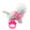 LEAN TOYS Gatinho Interativo com Trela Rosa Folhos Tinkerbell Anda e Mia