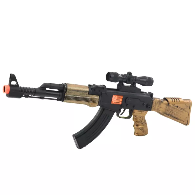 LEAN TOYS Conjunto Militar - Espingarda de Brincar com Som, Capacete, Faca, Granada, Binóculos, Relógio, Apito, Placa de Identificação e Elástico para Crianças a partir dos 3 anos