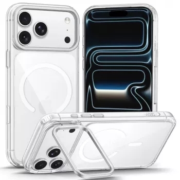 TECH-PROTECT MAGSTAND Capa MagSafe Transparente com Suporte para iPhone 17 Pro Max / 18 Pro Max