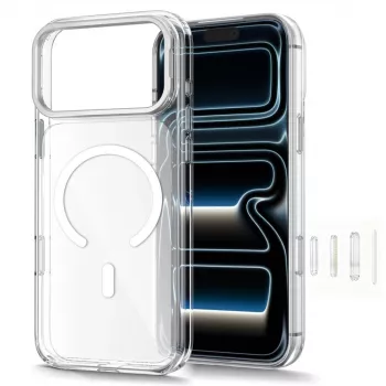TECH-PROTECT MAGSTAND Capa MagSafe Transparente com Suporte para iPhone 17 Pro Max / 18 Pro Max