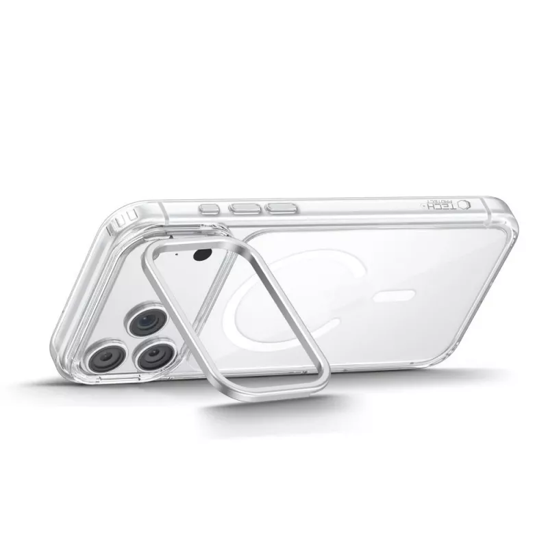 TECH-PROTECT MAGSTAND Capa MagSafe Transparente com Suporte para iPhone 17 Pro Max / 18 Pro Max