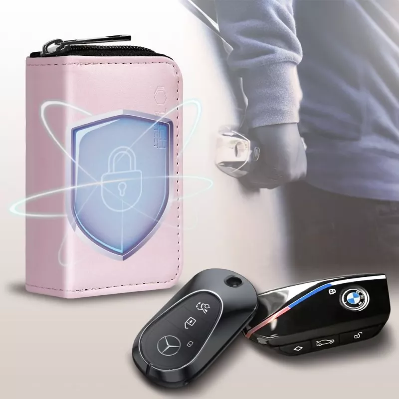 Tech-Protect KLR300 Bolsa Faraday Bloqueador de Sinal RFID Keyless Capa Rosa