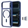 Tech-Protect Magmat Capa MagSafe Transparente para iPhone 17 Pro Max / 18 Pro Max - Deep Blue