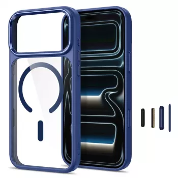 Tech-Protect Magmat Capa MagSafe Transparente para iPhone 17 Pro Max / 18 Pro Max - Deep Blue