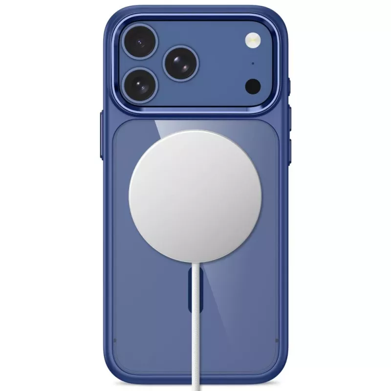 Tech-Protect Magmat Capa MagSafe Transparente para iPhone 17 Pro Max / 18 Pro Max - Deep Blue
