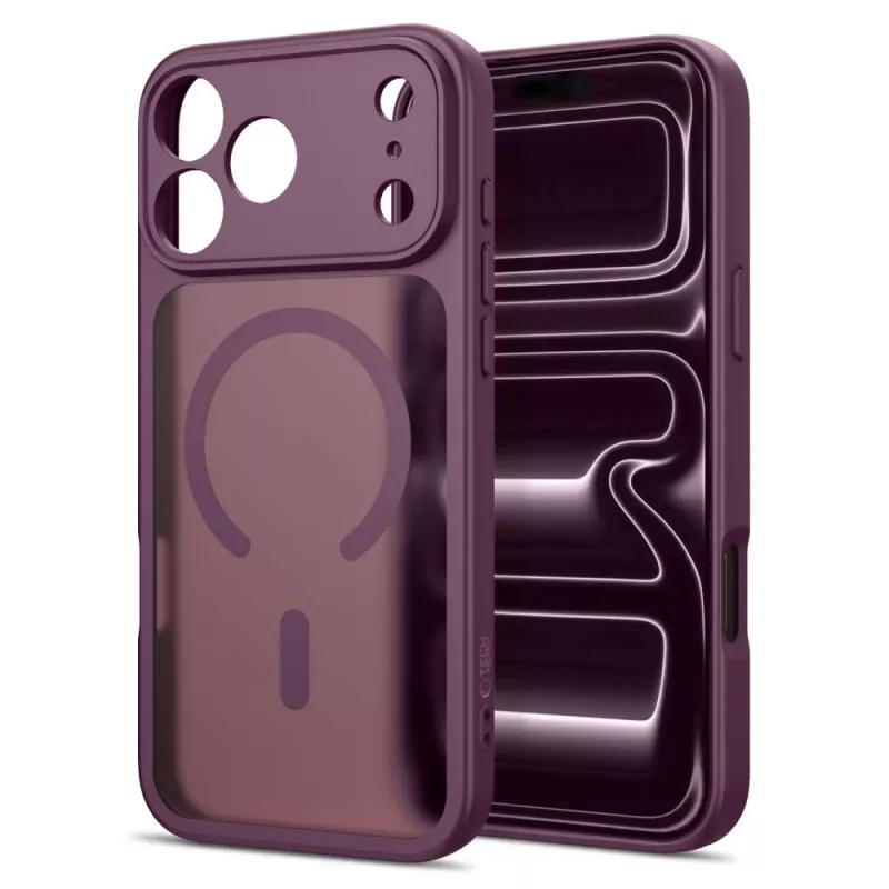 Tech-Protect Basicmag Capa MagSafe para iPhone 17 Pro Max / 18 Pro Max Vermelho Cereja Escuro Mate
