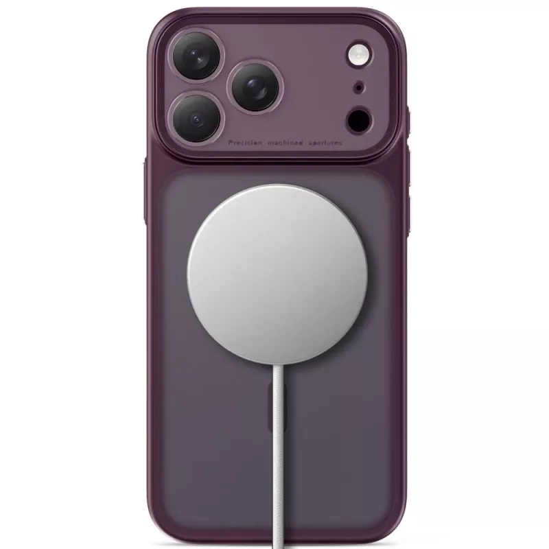 TECH-PROTECT MagPrime Capa MagSafe para iPhone 17 Pro Max / 18 Pro Max - Vermelho Cereja Escuro Mate